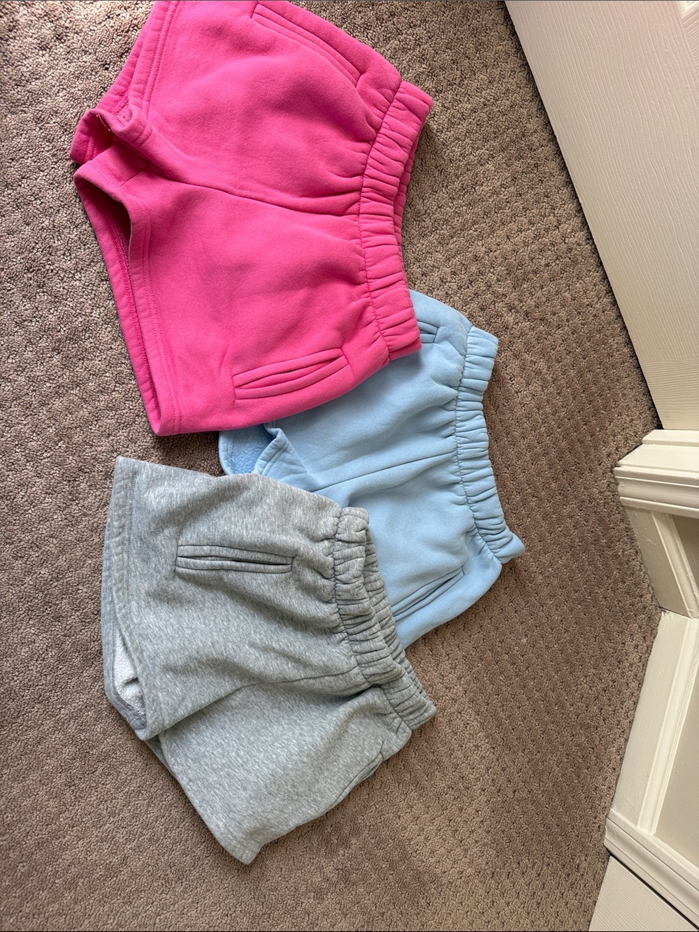 Tic Toc Short bundle - light blue, hot pink, and grey